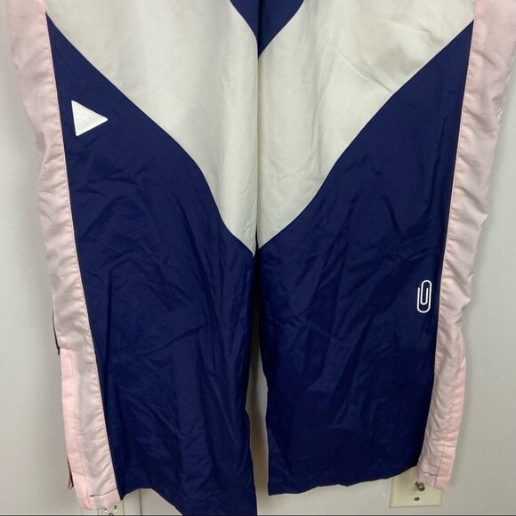 Selena Gomez Puma Bold Rugby Track Pants Oversized Blue White Size XS Stretch - Picture 9 of 16